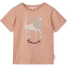 24-36M - Rosa T-shirts Liewood GOTS Apia Kortärmad T-shirt Paris Mademoiselle Pale Tuscany - Orange