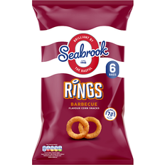 Seabrook Barbecue Flavour Corn Snacks Rings 16g Pack of 6