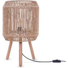 Belysning Paco Home För Nattduksbordet E27 Typ 5 Naturfärgad Bordslampa