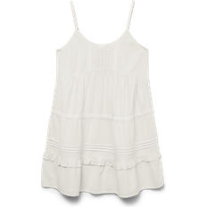 Vero Moda Vita Klänningar Vero Moda Vmpretty Short Singlet Dress - Snow White