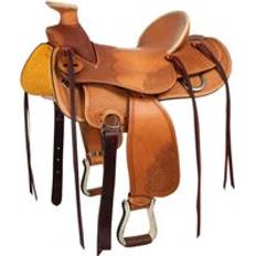 Brown Horse Saddles Denver Soft Leather Western Saddle For Horse - Marron