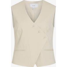 Vila Västar Vila Väst ViFlea S/L Tailored Vest - Beige