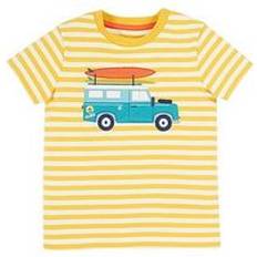 Frugi Kids' Sid Applique T-shirt - Yellow