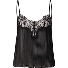 Hunkemöller Sweatere Hunkemöller Plisse Blondecamisole - Sort