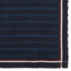 Tommy Hilfiger Women Scarfs Tommy Hilfiger Essential Flag Jacquard Scarf - Navy Blue