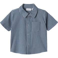 9-12M Skjorter Børnetøj Name It Helmar Shirt - Blue Mirage