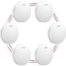 Wireless Interlinked Smoke Alarm 6 Pack