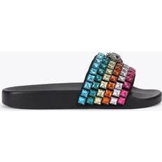 Kurt Geiger Black Slides Kurt Geiger Meena Eagle Embellished Slider Sandals