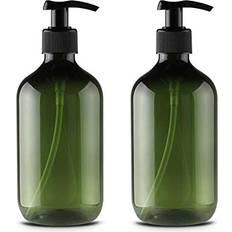 Travel Bottles Yalbdopo 2 Pcs 500ml Empty Refillable Plastic Lotion Pump Bottles