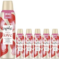 Impulse True Love Deodorant Body Spray Rose & Coconut 6 x 150ml
