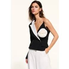 Karl Lagerfeld Kavajer Karl Lagerfeld Kl Studio Asymmetric Blazer - White