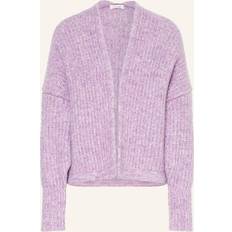 American Vintage Cardigans American Vintage East Loose Fit Cardigan with Long Sleeves - Lilac Marl
