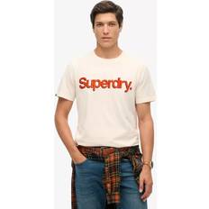 Superdry T-shirts Superdry Classic Core Logo Shadow Tee - Beige