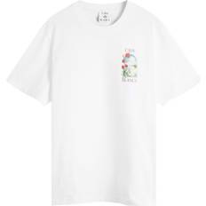 Casablanca T-shirts Casablanca Rundhalset T-shirt Med Korte Ærmer - Hvid