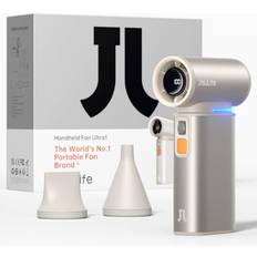 Battery Hand Held Fans Jisulife Portable Handheld Turbo Fan 100 Speeds