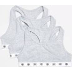 Grey Tank Tops Children's Clothing River Island Pack Of 3 Racer Crop Tops - Grey