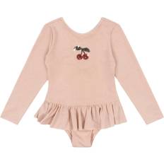 Beige Baddräkter Barnkläder Konges Sløjd Jade Långärmad Baddräkt Evening - Rosa