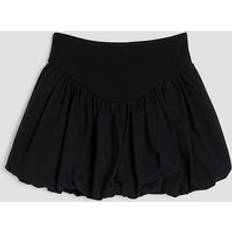 Black Skirts River Island Girls Black Poplin Bubble Hem Skirt - Black