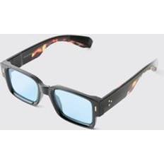 boohooMAN Mens Square Plastic Sunglasses - Blue