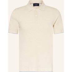 Hackett London Knitted Polo Shirt - Beige