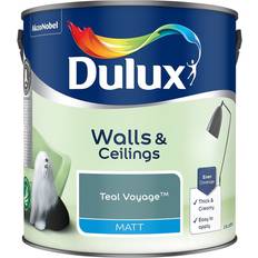 Dulux teal voyage Dulux Matt Emulsion Blue Wall Paint 2.5L