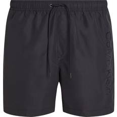 Calvin Klein Herr Badkläder Calvin Klein Medium Drawstring Swim Shorts - Logo Embroidery - Black