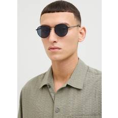 Solbriller Jack & Jones Runde Solbriller Med Sort Metalstel