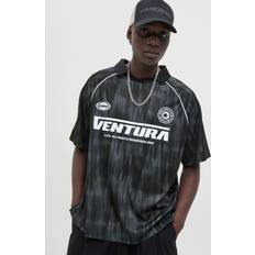 Grå Overdele Jack & Jones Printet Spredt Krave Polo Black