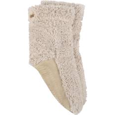 Skor Totes Faux Fur Slipper Sock Booties - Cream/Beige