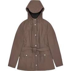 Rains Curve Matte Shell Jacket - Brown