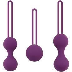 Ben Wa Balls House Of Glass Purple Silicone Kegel Toning Set