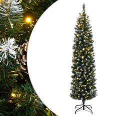vidaXL Plastgran Smal 300 LEDs 210 cm Julgran