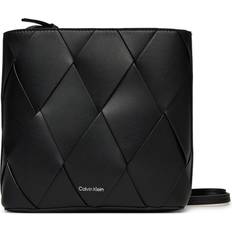 Calvin Klein Handbags Calvin Klein Square Woven Crossbody Bag - Black