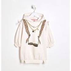 Beige Dresses River Island Mini Girls Hooded Sunglasses Dress - Beige