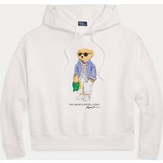 Polo Ralph Lauren Dam Tröjor Polo Ralph Lauren Broderad Björn Huvtröja - White