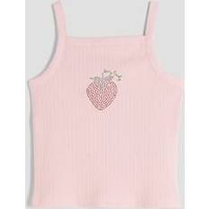 Pink Children's Clothing River Island Girls Tank Top - Pink Strawberry