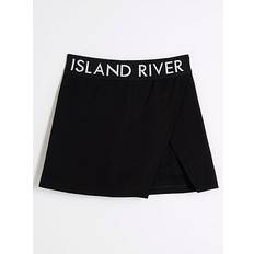 Black Skirts Children's Clothing River Island Girls Ri Waistband Skort - Black