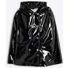 Rain Jackets River Island Girls Hooded Raincoat - Black