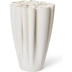 Hvid - Stentøj Brugskunst ferm LIVING Dedali H11 cm Off-White Vase 11cm