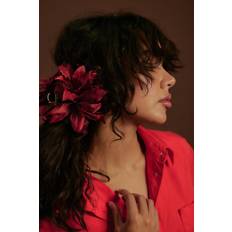 Women Hair Clips Free People Khloris Floral Claw Clip in Red