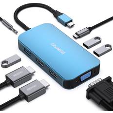 BENFEI BENFEI USB C MST Hub 8in1 to 2*HDMI/1*VGA
