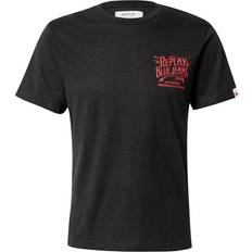 Replay T-shirts Replay Back Jeans T-Shirt - Sort