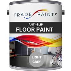 4Trade Anti-Slip Floor Paint 5 Litre Light Grey Floor Paint Grey