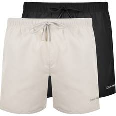 Calvin Klein Badetøj Calvin Klein 2 Pack Swim Shorts - Black/White
