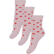 Strumpor Bambu 3-pack - Rose Heart