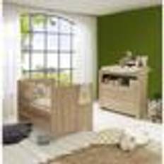 Ek Sängar Trendteam Bed 70 x 140 cm Olivia Changing Table Oak