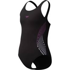 Lilla Badetøj Speedo Badedragt Placement Muscleback - Sort M. Lilla