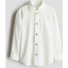 Cotton Shirts H&M Linen Blend Shirt - White