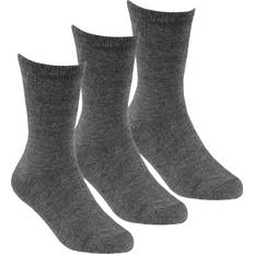 Grey Socks Metzuyan Kids Girls Boys Unisex Natural Bamboo Crew Everyday Back To School Socks - Grey