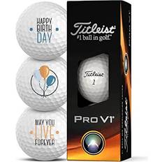 Titleist Golfbälle 3er Pack Motiv Happy Birthday Golf Geschenke Pro V1